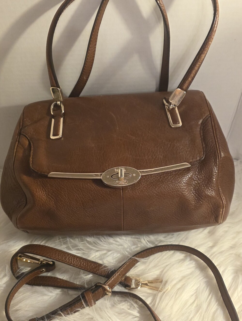 COACH MADISON MADELINE EAST WEST SATCHEL Shoulder Bag Vintage